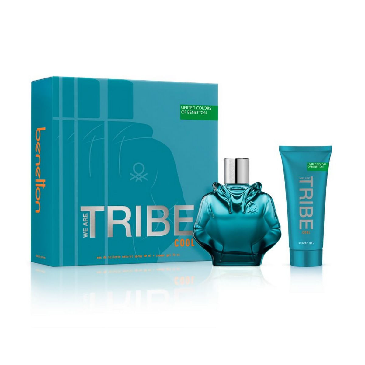 Imagen del kit Set Tribe Cool EDT + Shower Gel 90 Ml